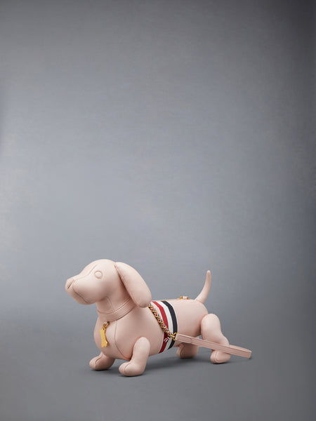 RWB STRIPE MINI HECTOR IN PEBBLE GRAIN LEATHER LIGHT PINK