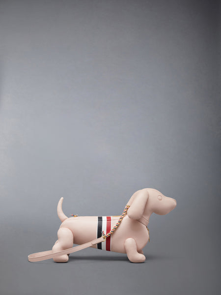 RWB STRIPE MINI HECTOR IN PEBBLE GRAIN LEATHER LIGHT PINK