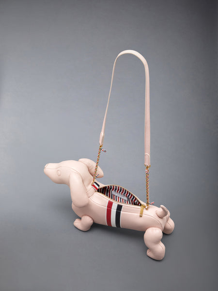 RWB STRIPE MINI HECTOR IN PEBBLE GRAIN LEATHER LIGHT PINK