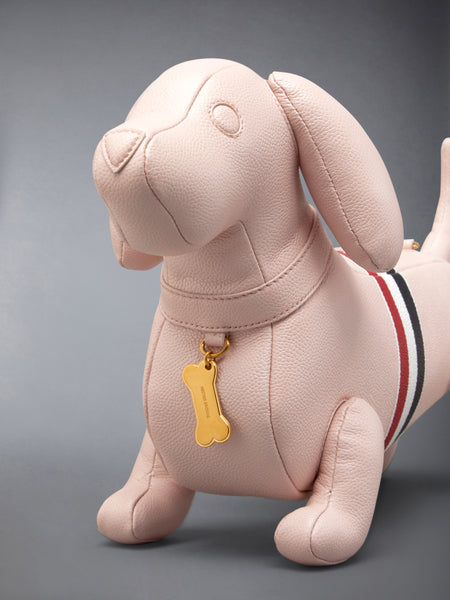 RWB STRIPE MINI HECTOR IN PEBBLE GRAIN LEATHER LIGHT PINK