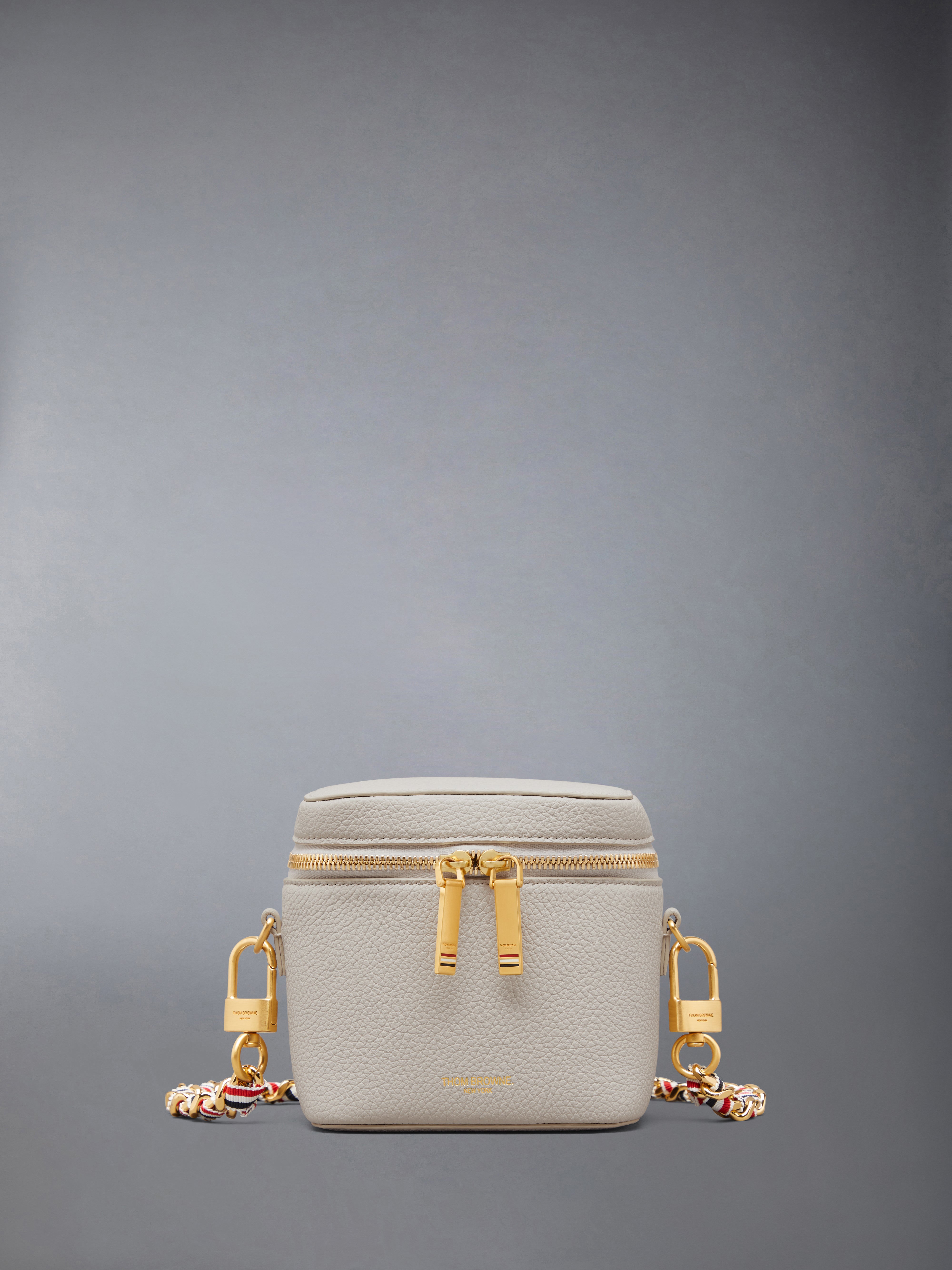 Box Pouch In Soft Pebble Grain Leather | Thom Browne