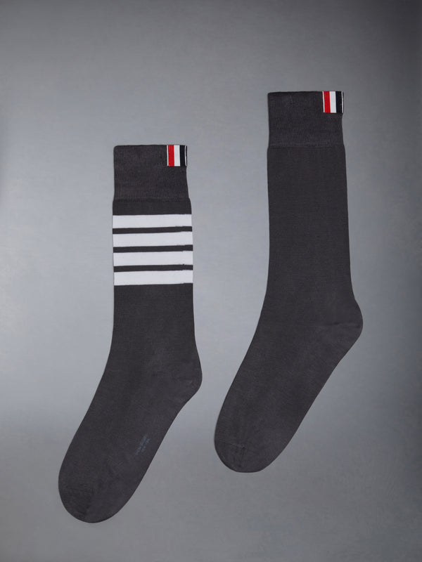 Lightweight Cotton 4-bar Mid Calf Socks - featured image