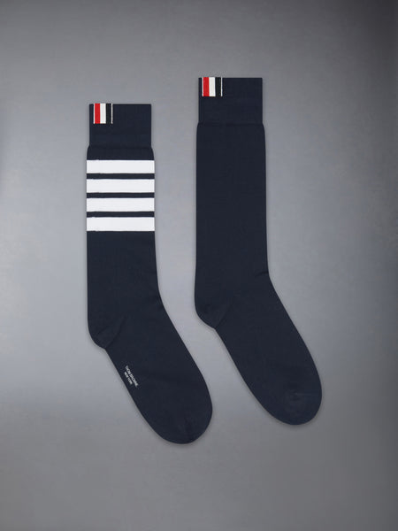 Lightweight Cotton 4-Bar Mid Calf Socks