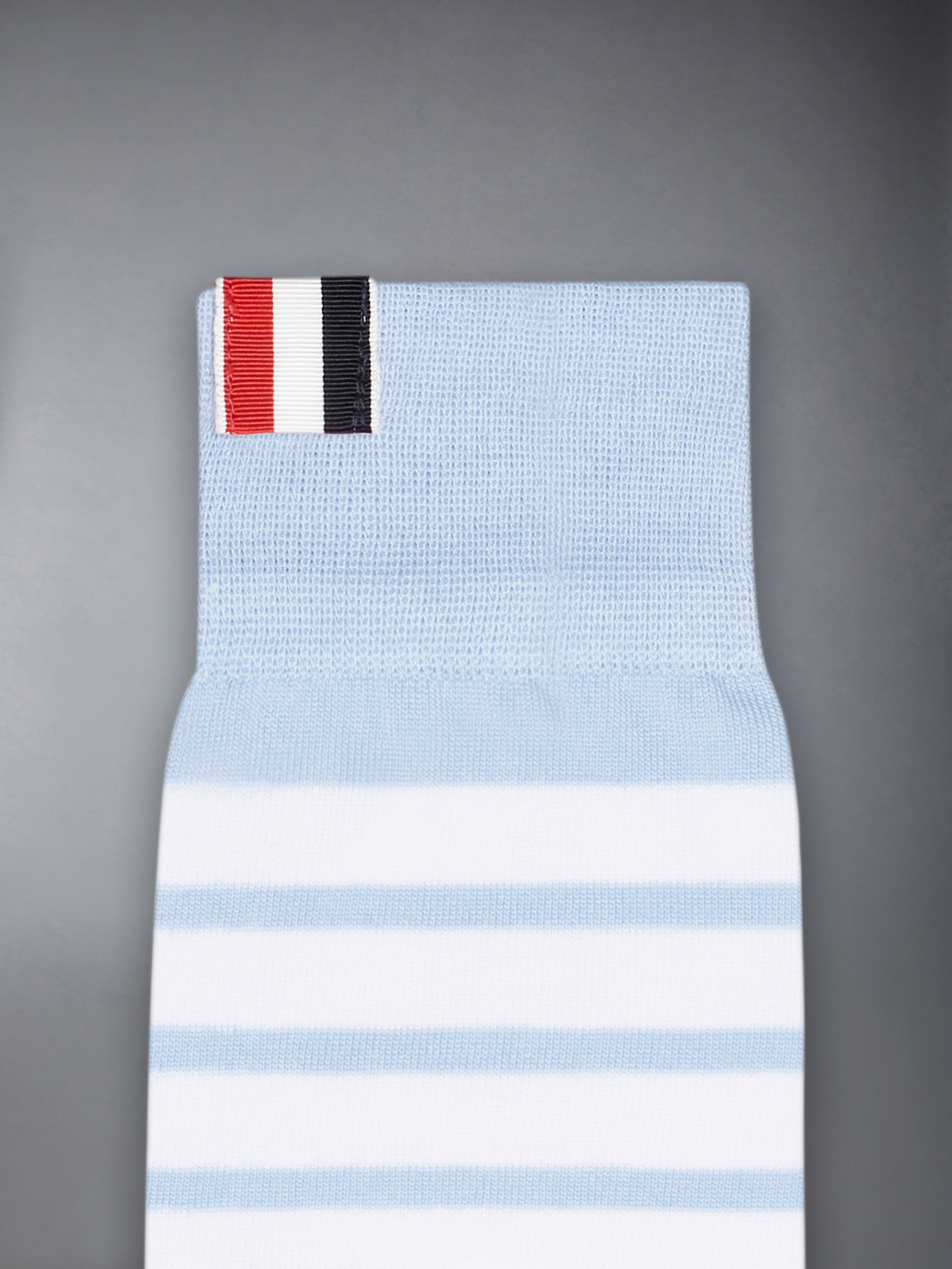 THOM BROWNE アンクルリブソックス コットン 4-BAR ふくらはぎ丈ソックス | Thom Browne