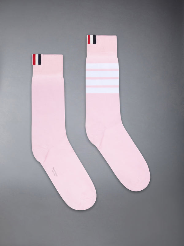 COTTON 4-BAR MID CALF SOCK - featured image
