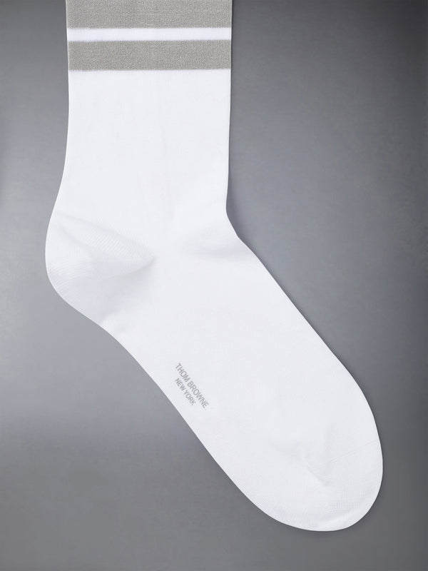Lightweight Cotton 4-bar Mid Calf Socks - image 2