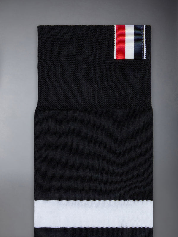 LIGHTWEIGHT COTTON 4-BAR OVER THE CALF SOCKS