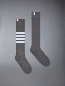LIGHTWEIGHT COTTON 4-BAR OVER THE CALF SOCKS