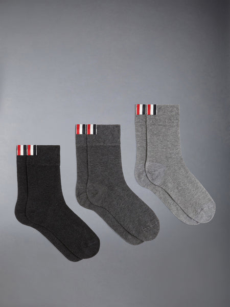 COTTON 3-PACK ANKLE SOCKS