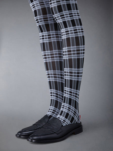 Prince of Wales Check Semi Opaque Tights BLK/WHT