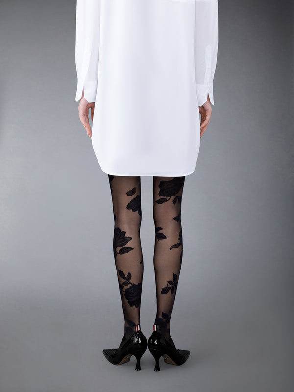 ROSE JACQUARD SHEER TIGHTS - image 2