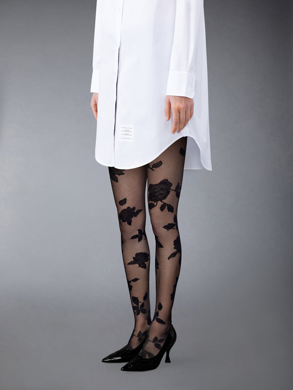 ROSE JACQUARD SHEER TIGHTS - image 3