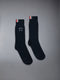 GINGERBREAD MR. & MRS. THOM COTTON MID CUFF SOCKS - NAVY