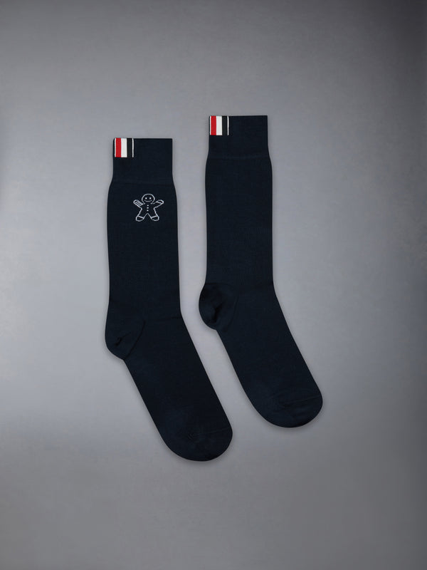 GINGERBREAD MR. & MRS. THOM COTTON MID CUFF SOCKS