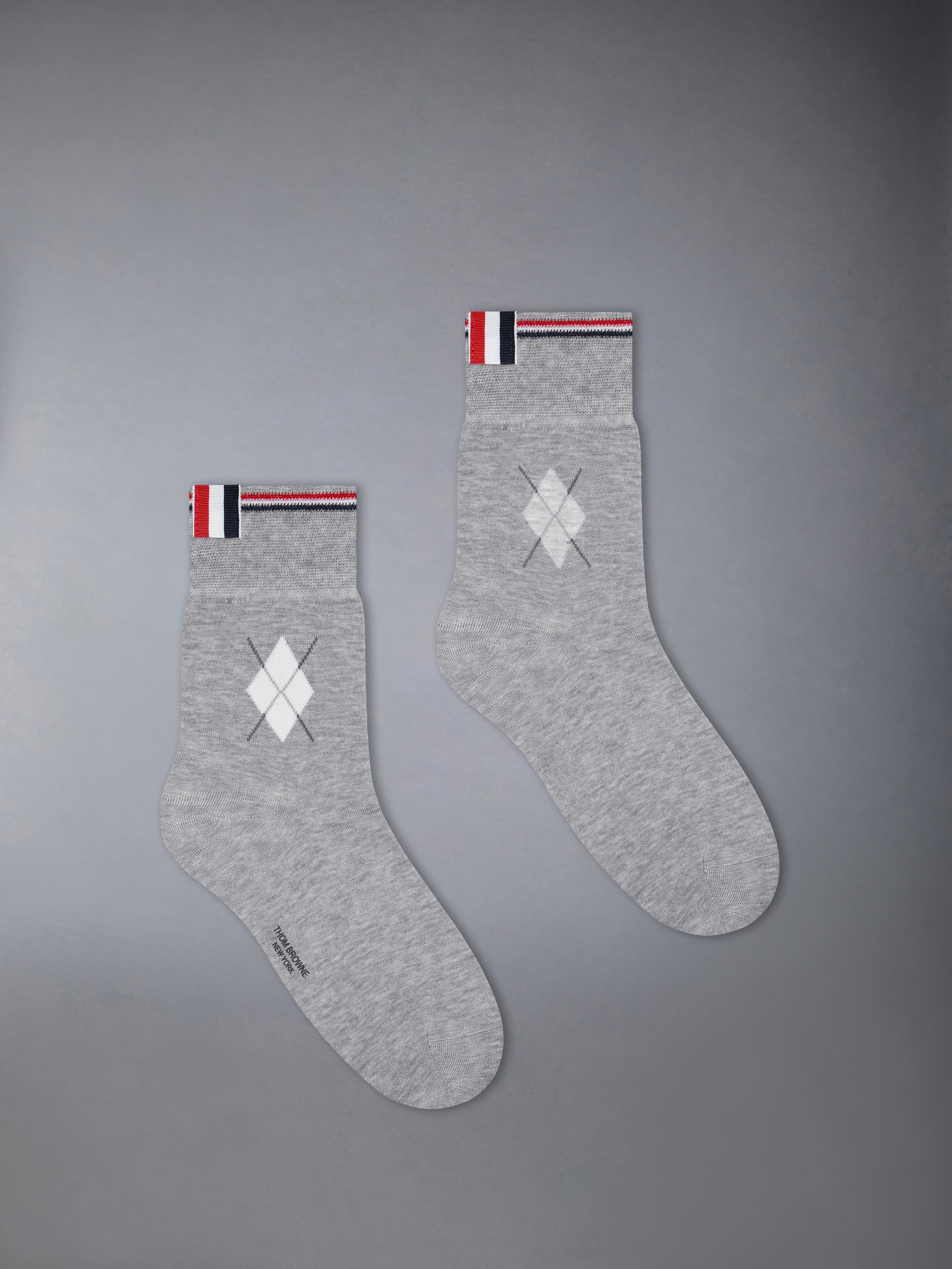 THOM BROWNE シアー メリノ キャット ソックス サイズフリー グレー すべての製品 | Thom Browne