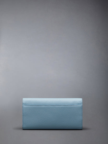 PEBBLE GRAIN PAVE WALLET BLUE 1
