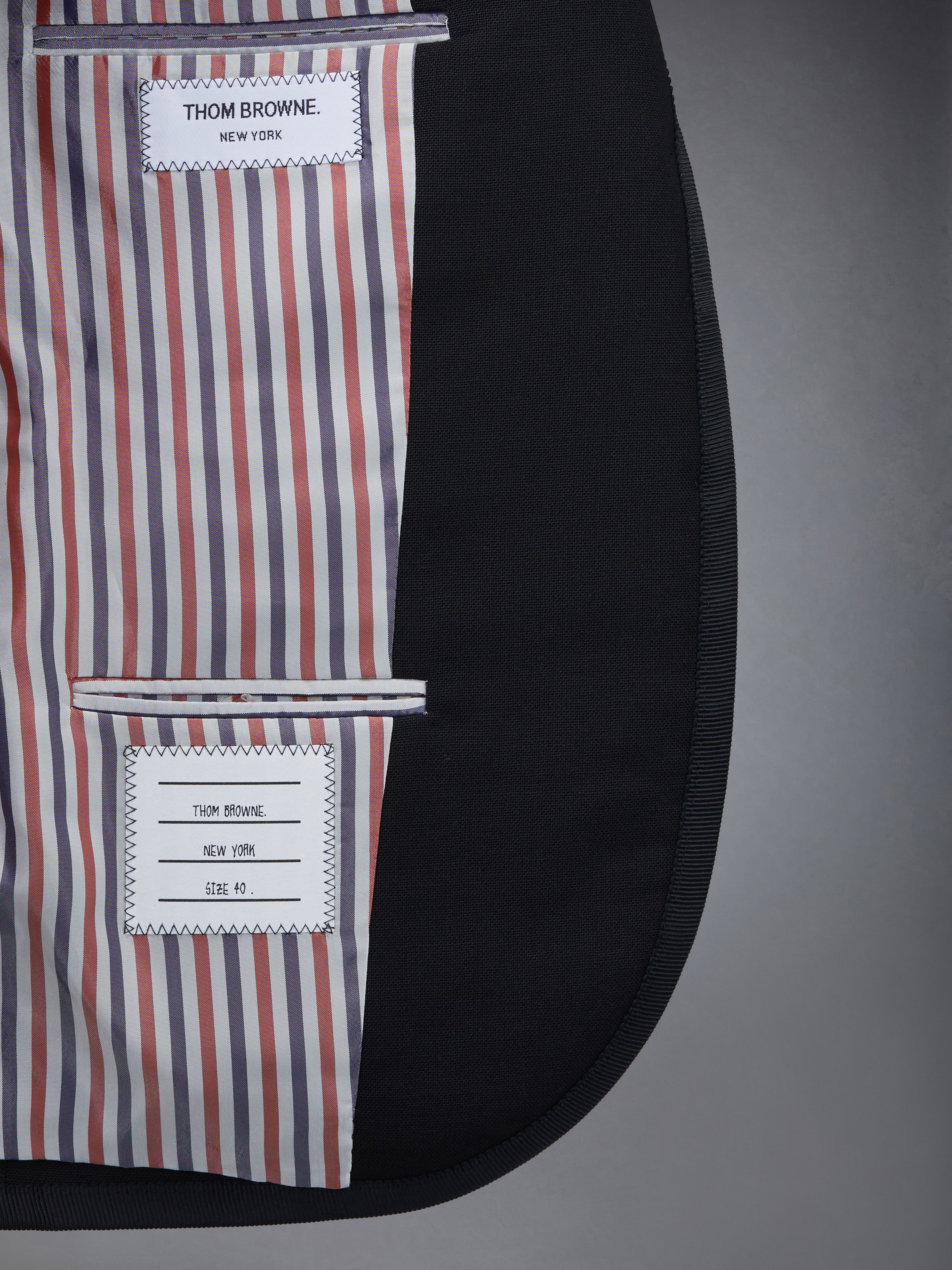 Thom Browne｜JACKETS (FBC010I 00473 001) Wool Fresco High Armhole Sport Coat | Thom Browne
