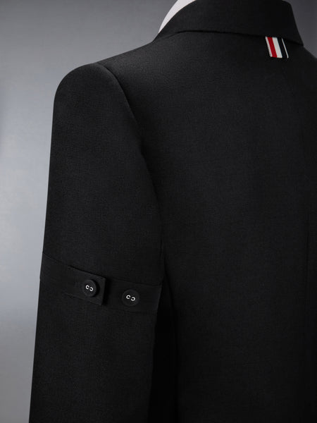 3-PLY WOOL MOHAIR SPORTCOAT BLACK