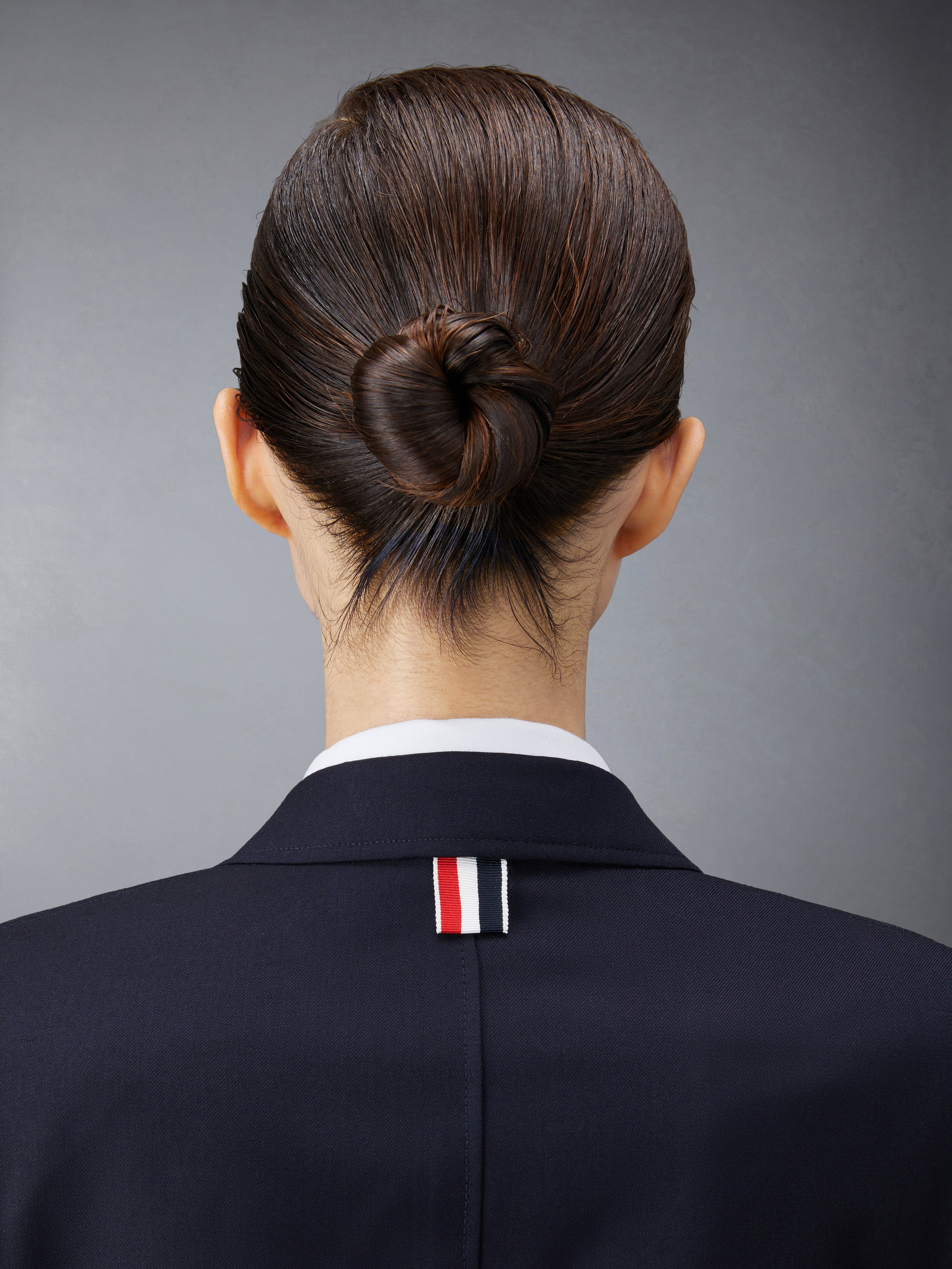 アウターその他 THOM BROWNE Woman Blazer Blue FBC877FF0330 415 Thom Browne Target Neiman Marcus Navy Blue Wool Blazer