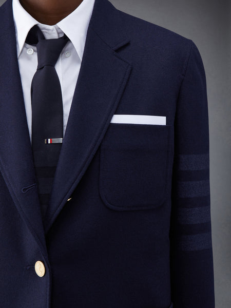 FLANNEL 4-BAR SACK SPORT COAT NAVY