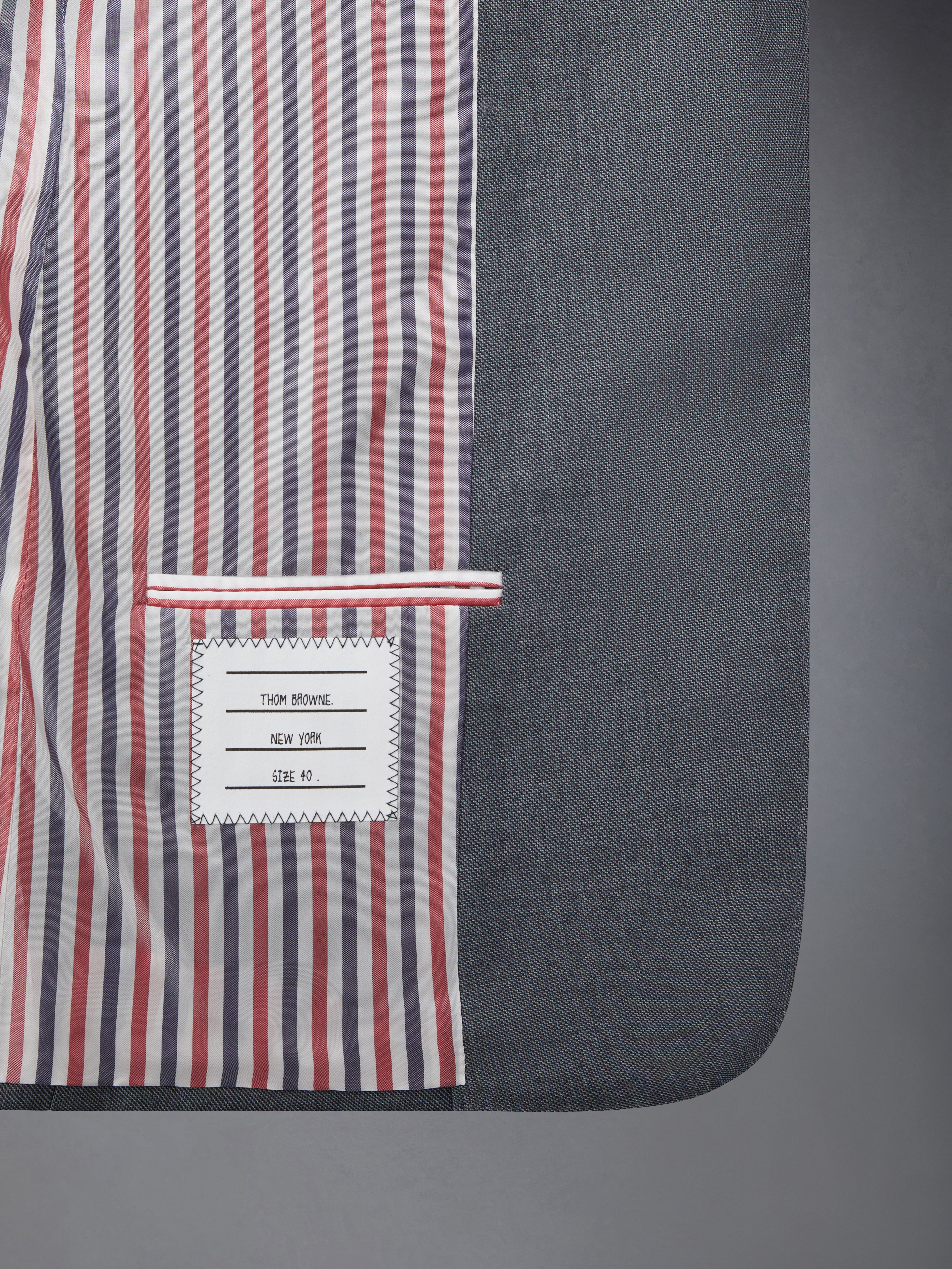 Twill School Uniform 4 Bar Classic Sport Coat | Thom Browne