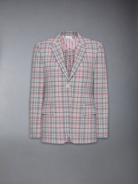 PLAID CHECK COOL WOOL SPORTCOAT RWBWHT