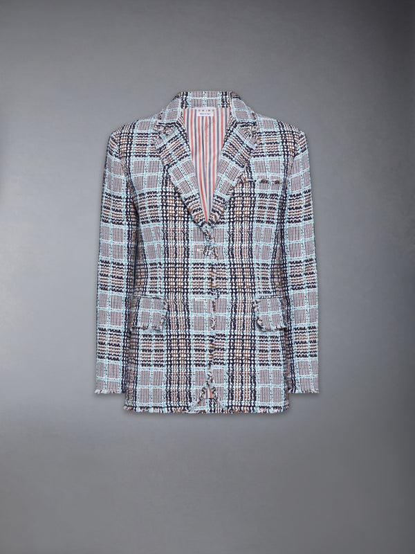 FRAYED PLAID CHECK SUMMER TWEED SPORTCOAT - featured image