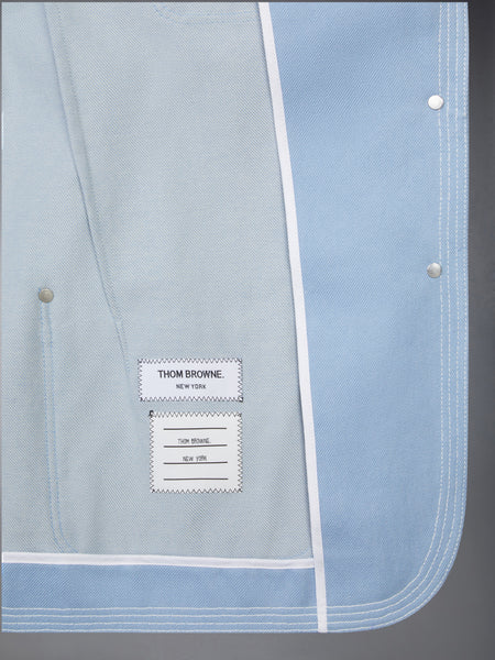 UNCONSTRUCTURED DENIM SACK SPORTCOAT