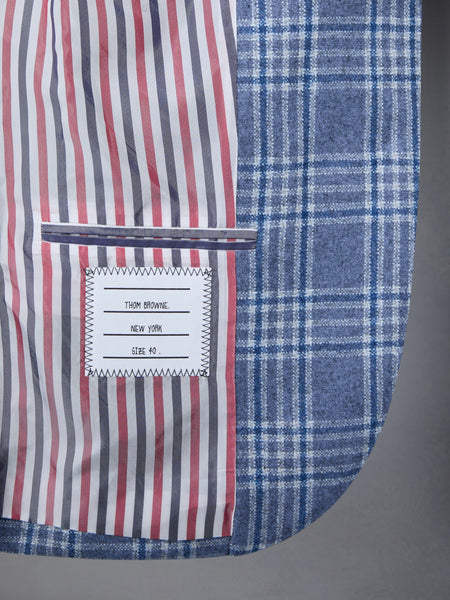 Prince of Wales Flannel High Armhole Sport Coat DEEP BLUE