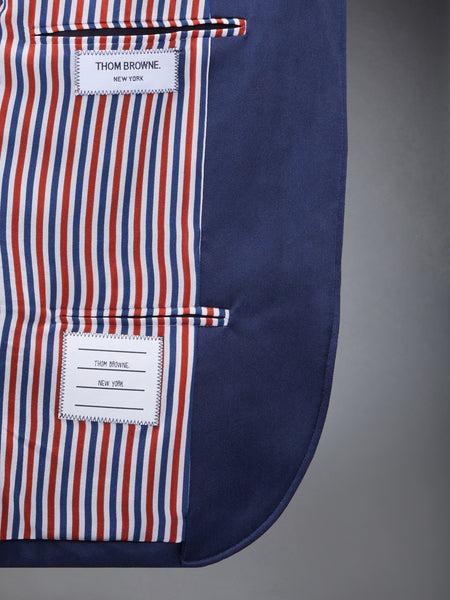 SILK TWILL 4-BAR SPORT COAT NAVY