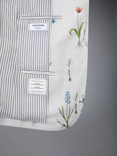 CLASSIC COTTON LINEN BOTANICAL FLOWER SPORT COAT