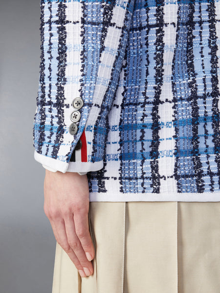 HUNTING TARTAN EYELASH TWEED CLASSIC SPORT COAT DARK NAVY