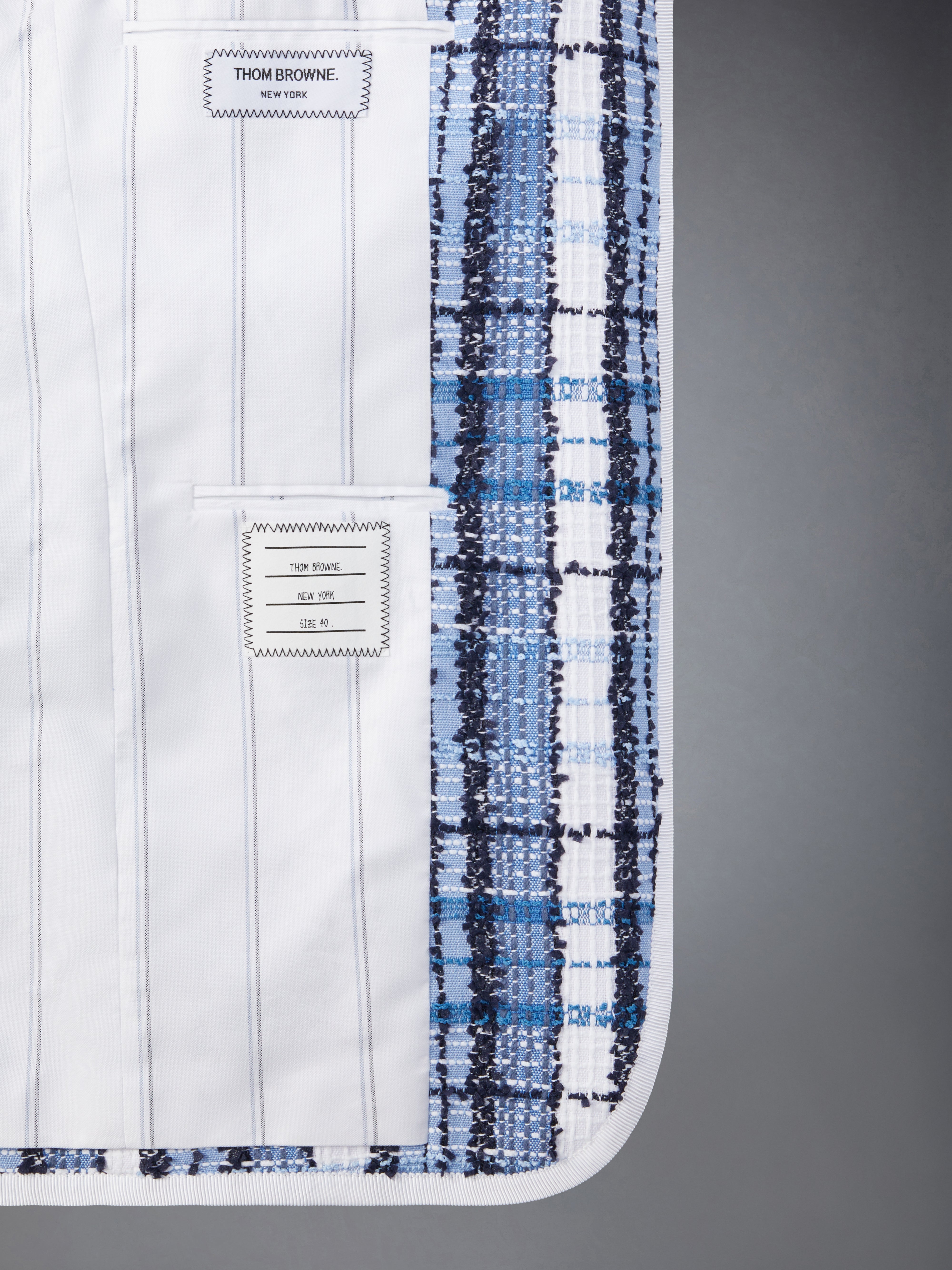 Hunting Tartan Eyelash Tweed Classic Sport Coat | Thom Browne