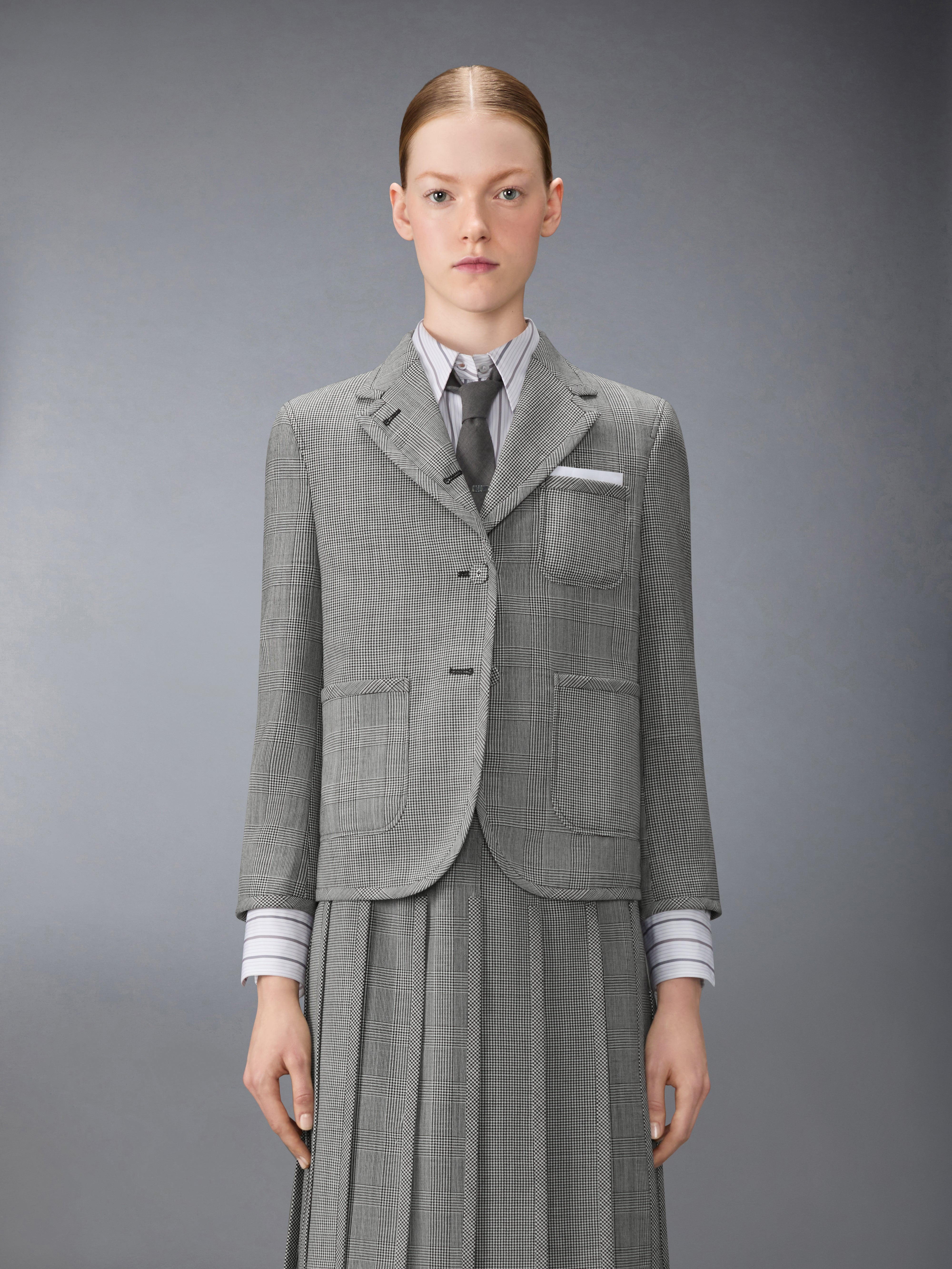 Prince Of Whales Funmix Fresco Cropped Sportcoat | Thom Browne