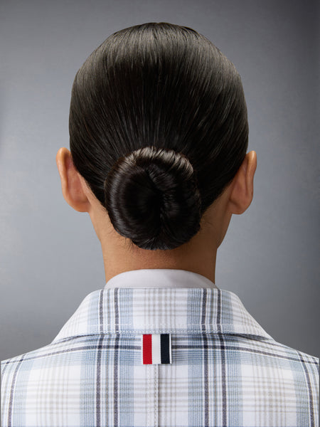 WINDOWPANE PLAID UNCONSTRUCTED  CROPPED SACK JACKET SEASONAL MULTI