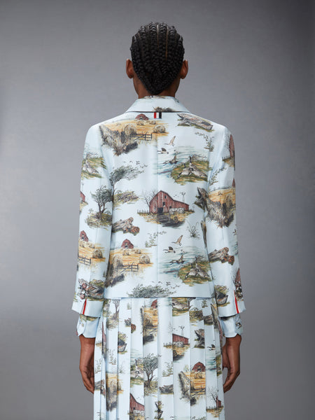 SCENIC TOILE SILK TWILL HIGH ARMHOLE SPORTCOAT