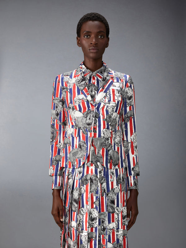 UNCONSTRUCTED SILK TWILL HECTOR TOILE SPORTCOAT - image 1