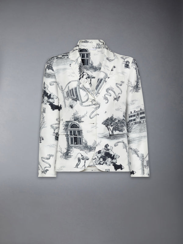 UNCONSTRUCTED SILK TWILL HECTOR TOILE SPORTCOAT - featured image