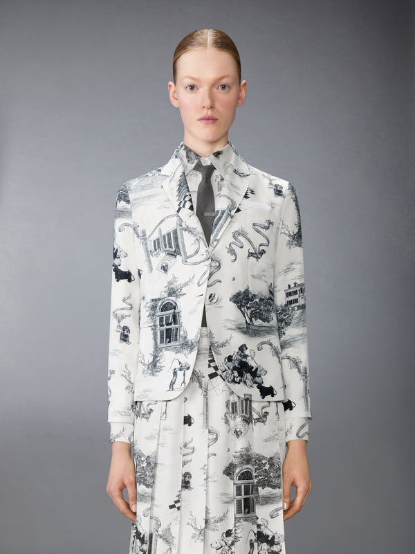 UNCONSTRUCTED SILK TWILL HECTOR TOILE SPORTCOAT - image 1