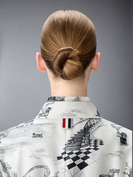 UNCONSTRUCTED SILK TWILL HECTOR TOILE SPORTCOAT BLK/WHT