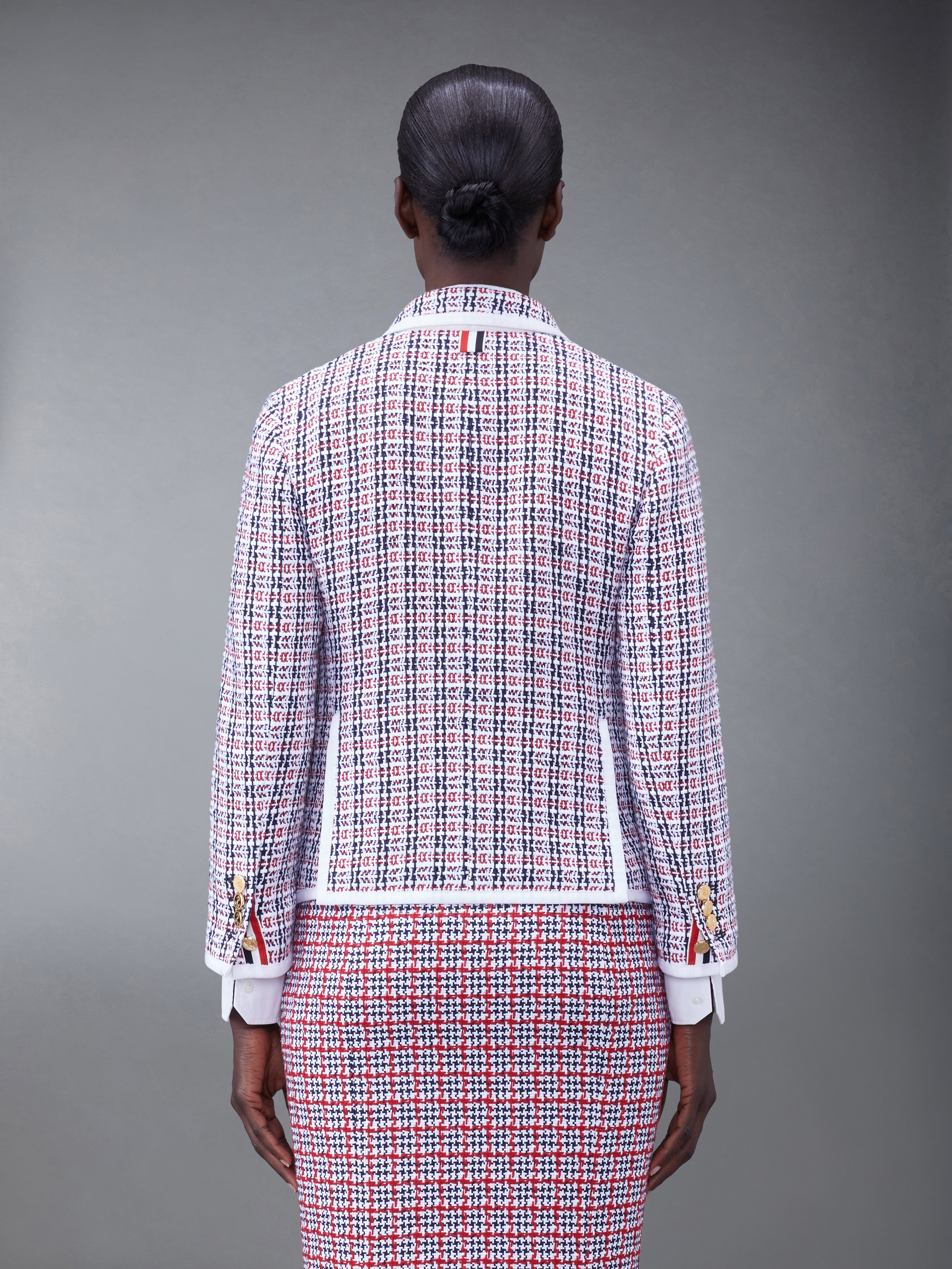 チェッククロシェツイードスリムフィットスポーツコート | Thom Browne