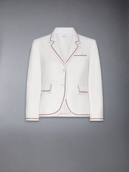 CASHMERE HIGH ARMHOLE SPORTCOAT WHITE