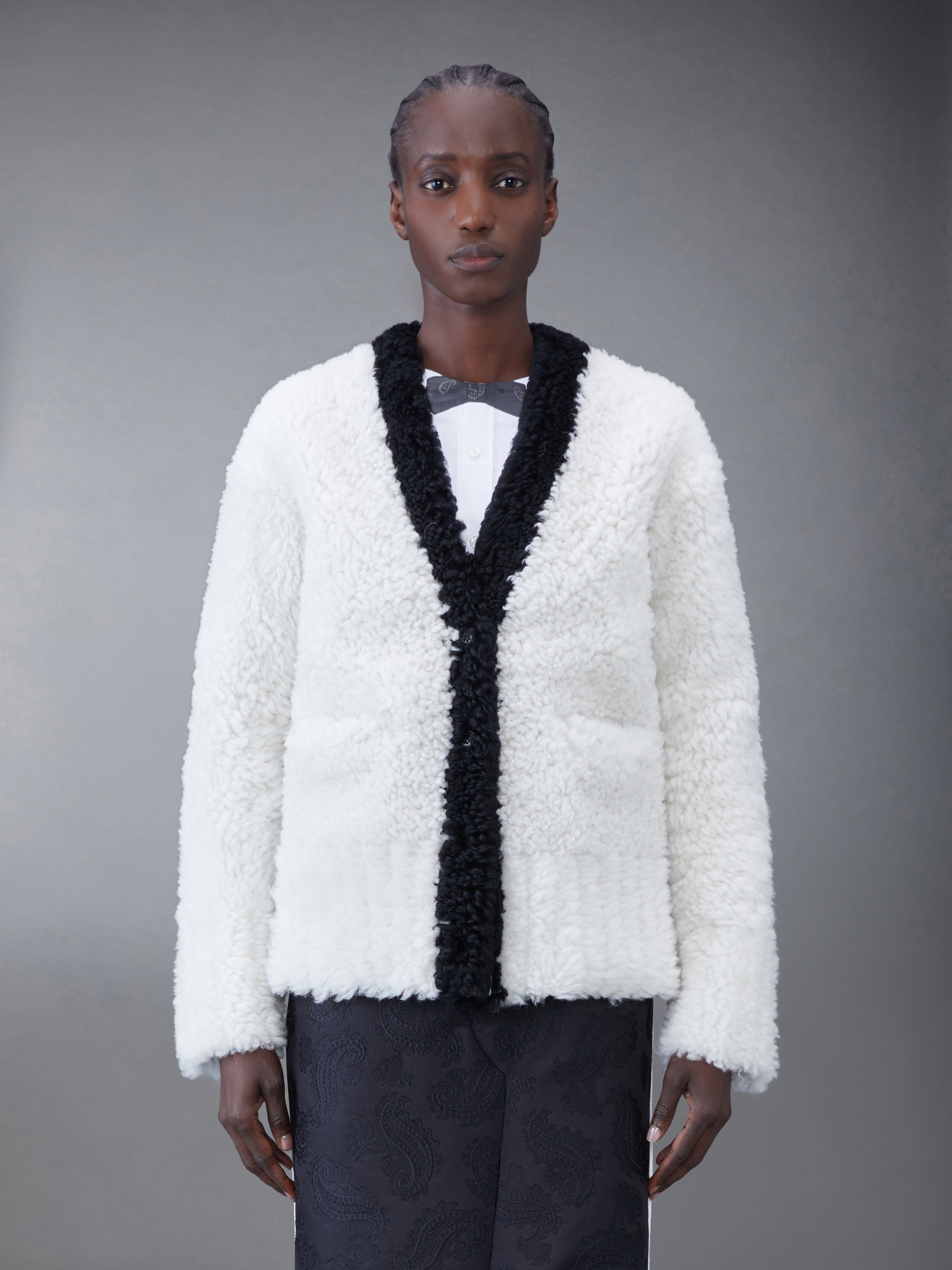 THOM BROWNE コットンカーディガン 染めシアリングカーディガン | Thom Browne