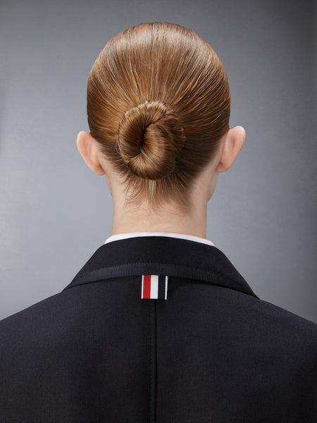 3-Ply Mohair Oversized Sack Sport Coat BLACK