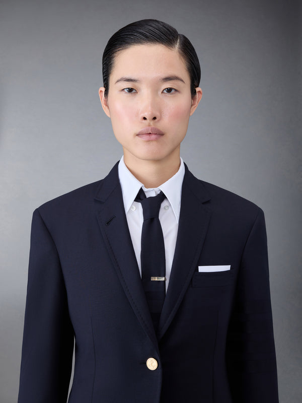 PLAIN WEAVE 4-BAR ELONGATED SINGLE BUTTON SPORT COAT - image 4