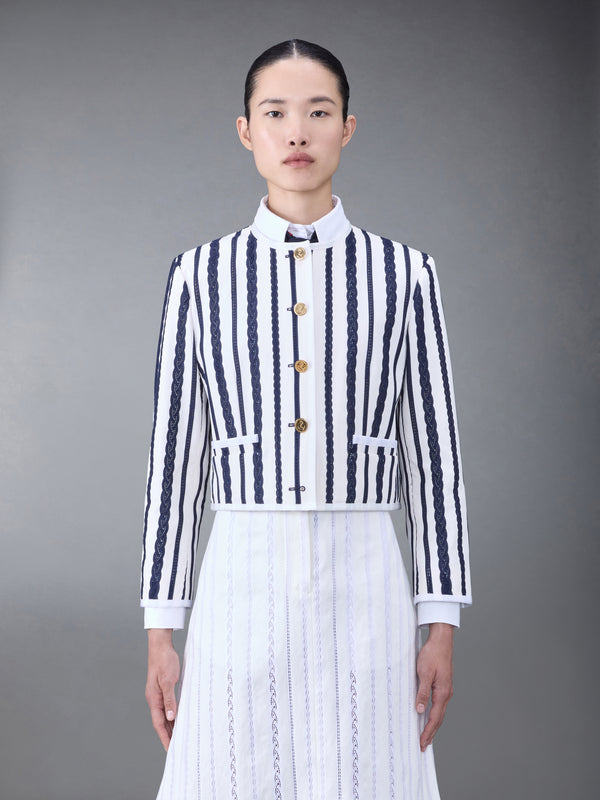 COTTON TWILL BOX PLEAT JACKET - featured image