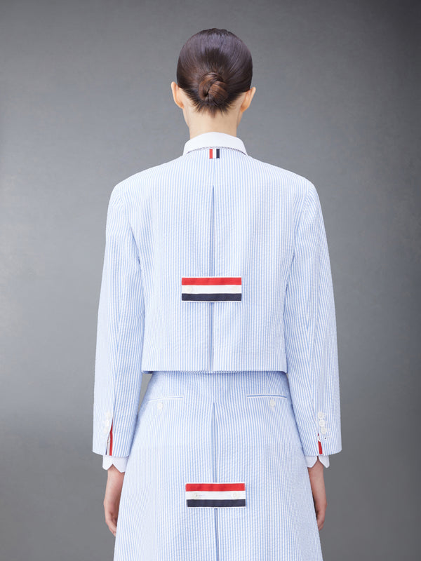 SEERSUCKER BOX PLEAT CARDIGAN JACKET - image 2