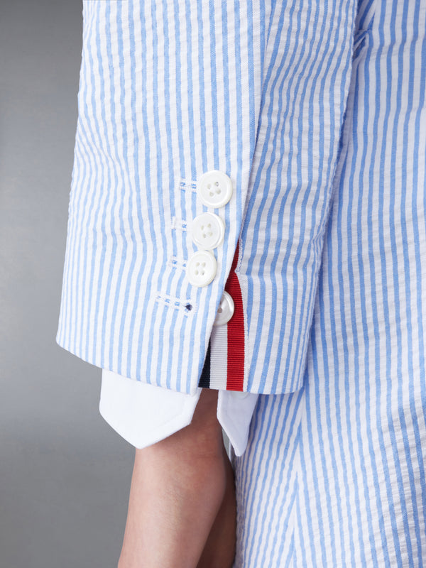 SEERSUCKER BOX PLEAT CARDIGAN JACKET - image 4