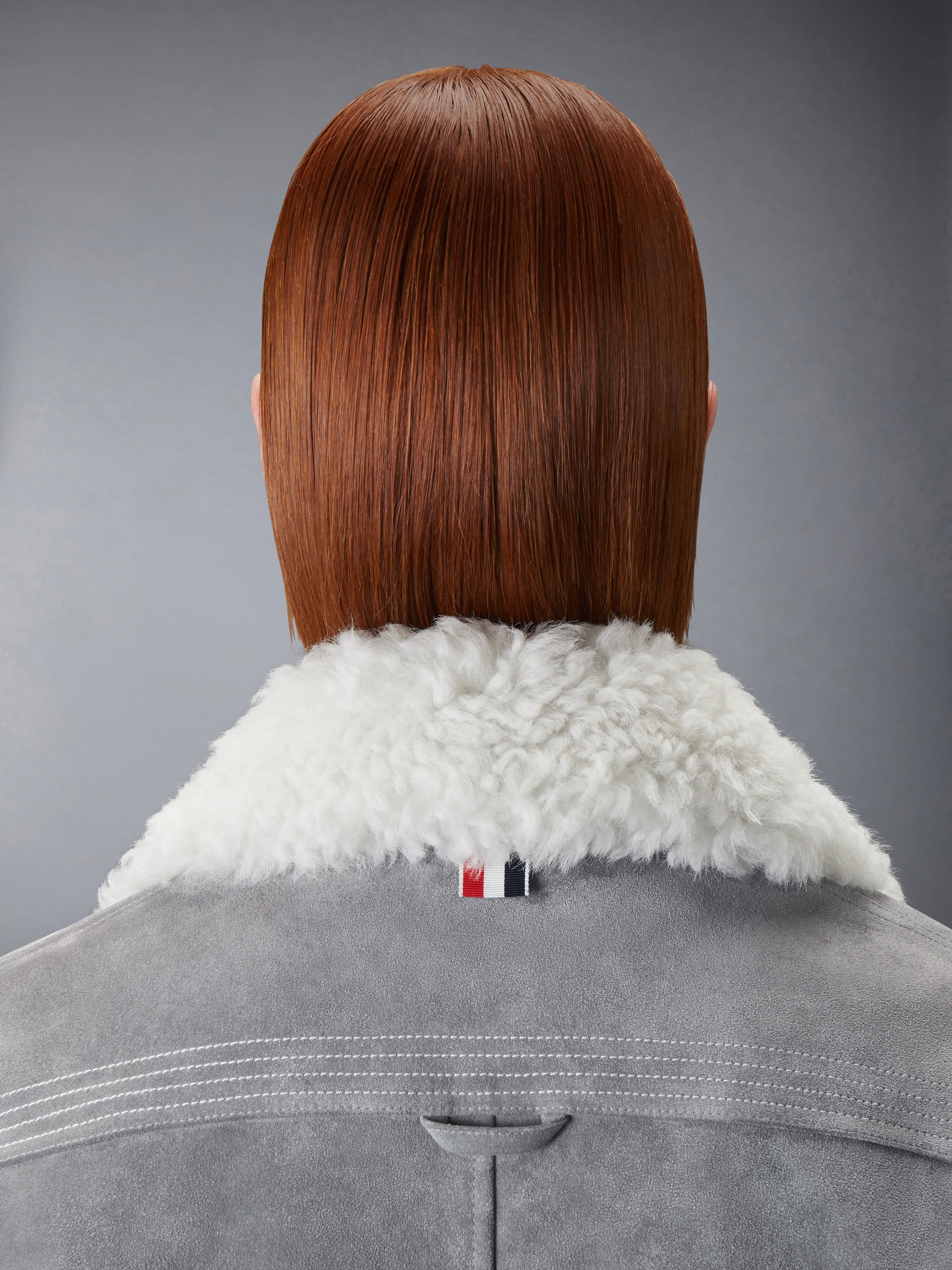 THOM BROWNE シアリング、ムートンジャケット Shearling & Suede Cropped Flight Jacket | Thom Browne