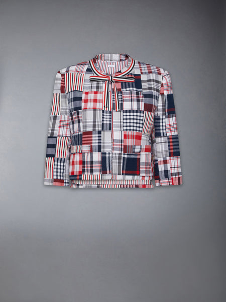 PATCHWORK BOW JACKET RWBWHT